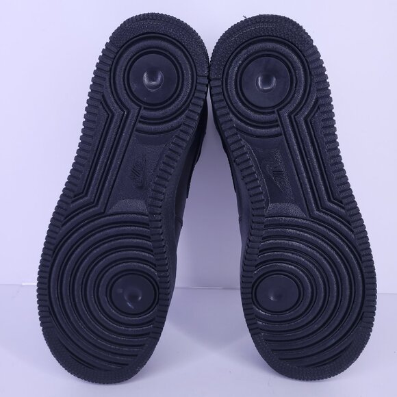 Nike Air Force 1 Mid '07 Black Leather Sneakers Size 11 CW2289-001 - Picture 9 of 16